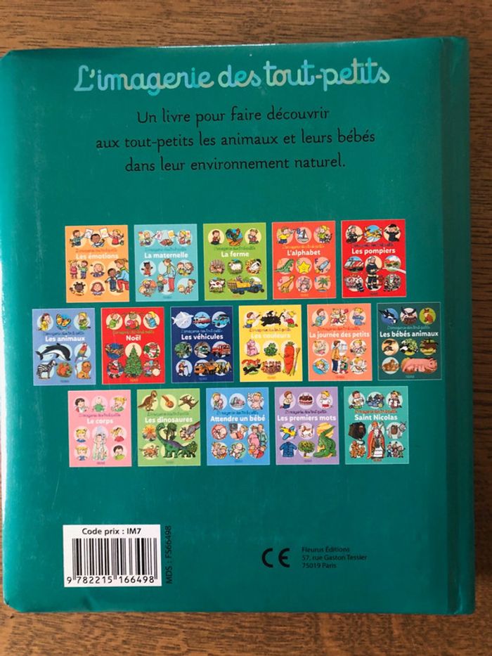 Livre cartonné l'imagerie des tout petits les bébés animaux - photo numéro 2