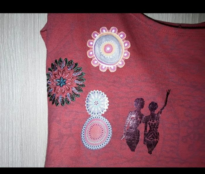 🟣 Desigual Robe rouge Taille L 🟣 - photo numéro 6