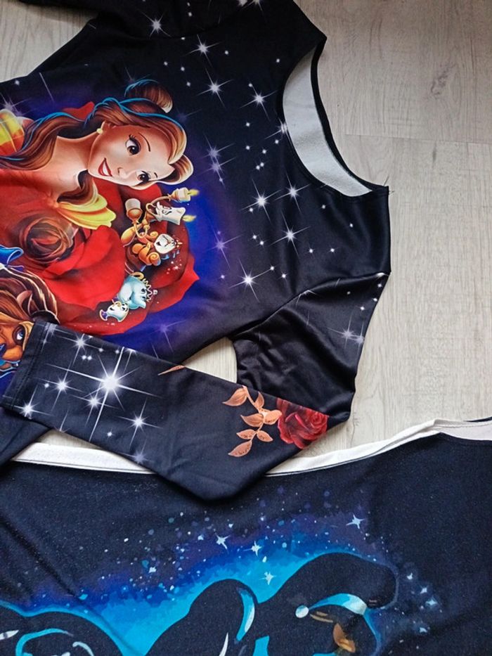 Robe 14 ans sans manche et  14 ans fille manche longue Disney cendrillon belle bête - photo numéro 8