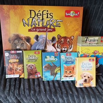 Lot jeu de cartes défi  nature