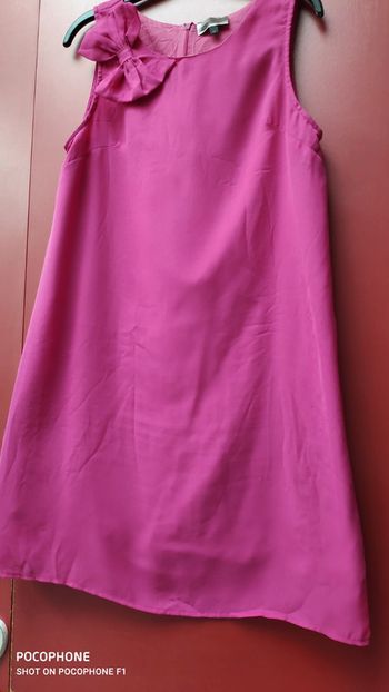 Robe rose bonbon sans manches 40