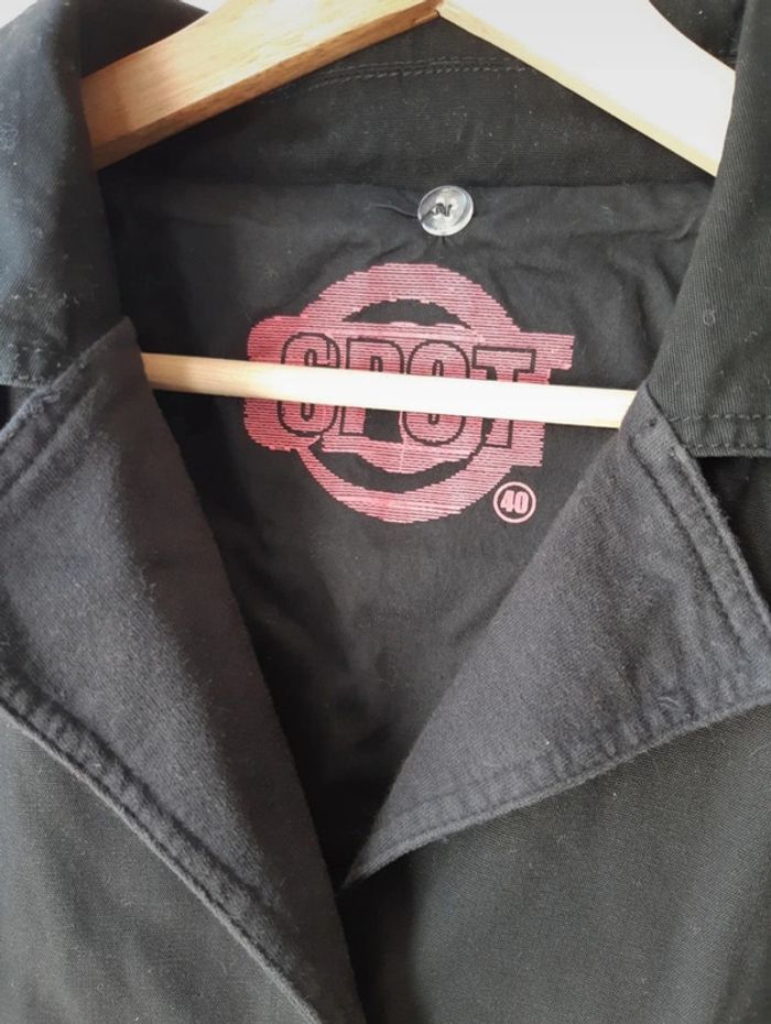Veste en jean noire T40 - photo numéro 2