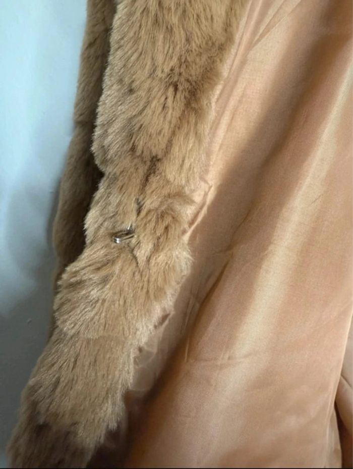 🍂 Veste à fausse fourrure marron / 3Desy T/M🍂 - photo numéro 5