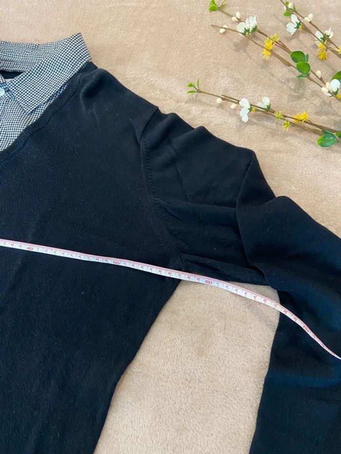 Pull fin col chemise homme XL - photo numéro 6