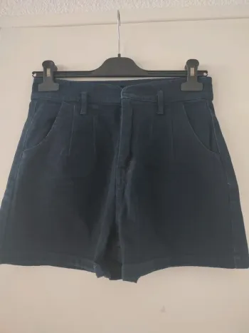 Short en jean bleu
