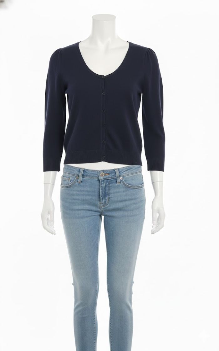 Gilet Cardigan Bleu Marine Camaïeu - Chic et Polyvalent !