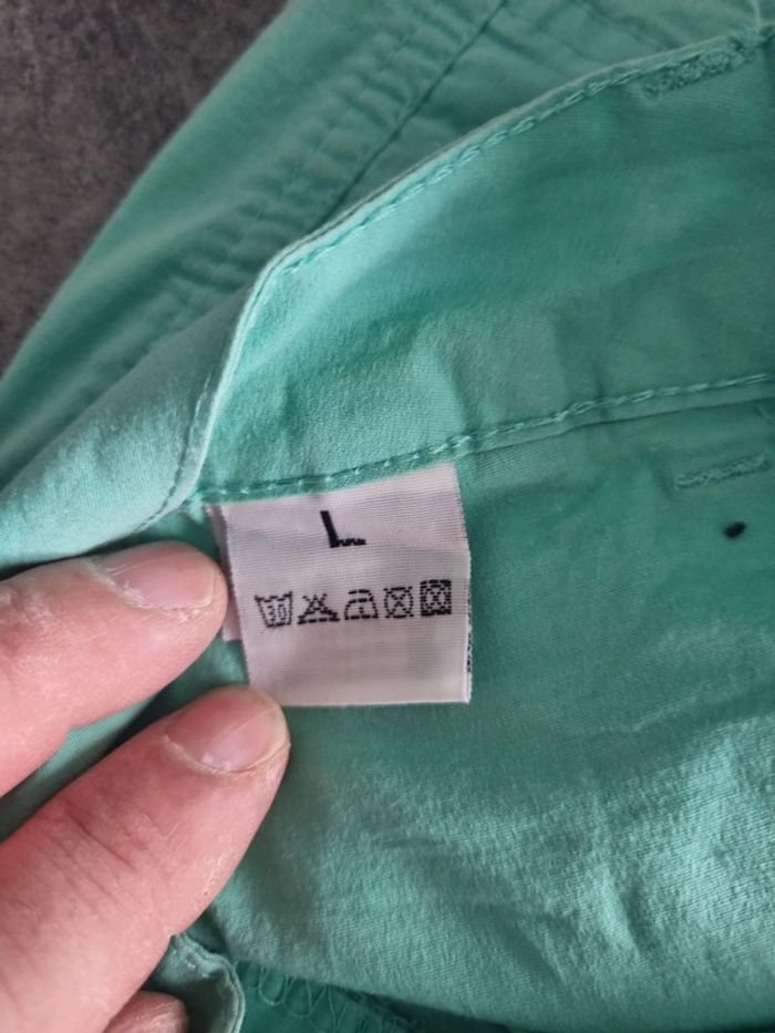 Short style cargo élastiqué femme - Taille 40 / L - E&D - Vert d'eau - photo numéro 4