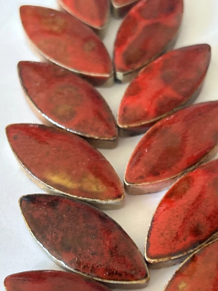 B34, fin de stock, 14 cabochons en céramique - photo numéro 5