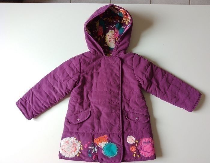 Manteau réversible fille 3 ans DPAM