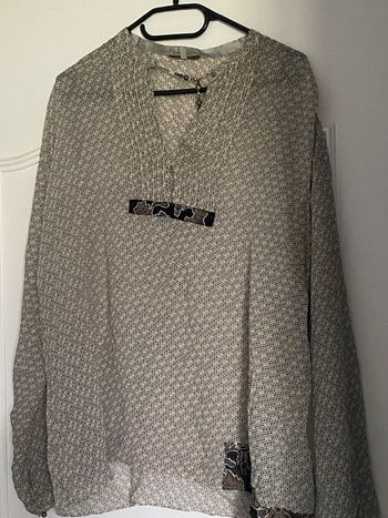 Tunique beige à motifs Armand Ventilo Taille 38