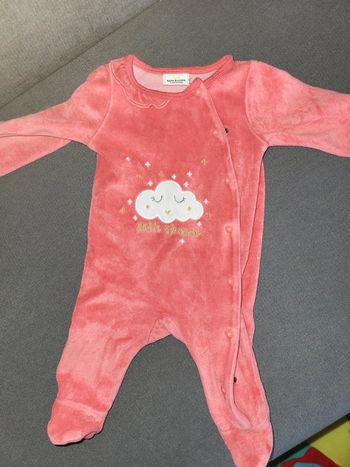 Pyjama rose nuage