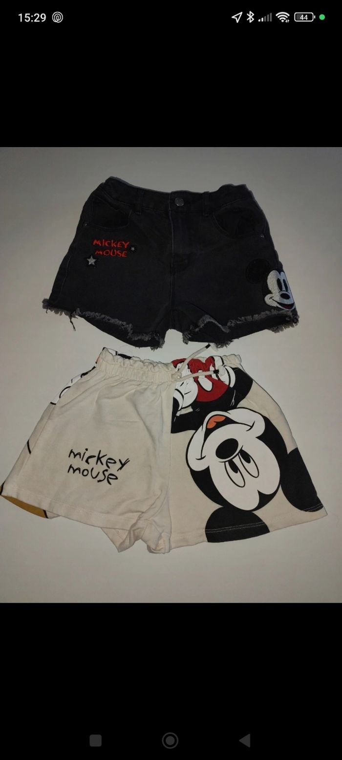 Lot short fille mickey 11 12 ans Zara