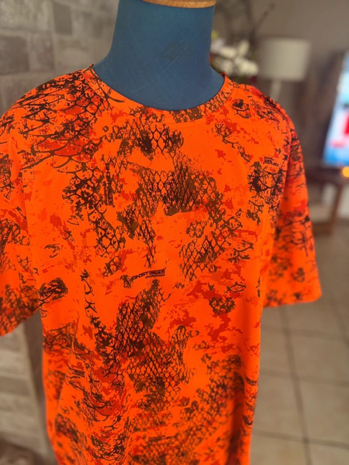 T shirt chasse Verney-Carron pro hunt - Orange/marron - taille XXL/44 - photo numéro 3