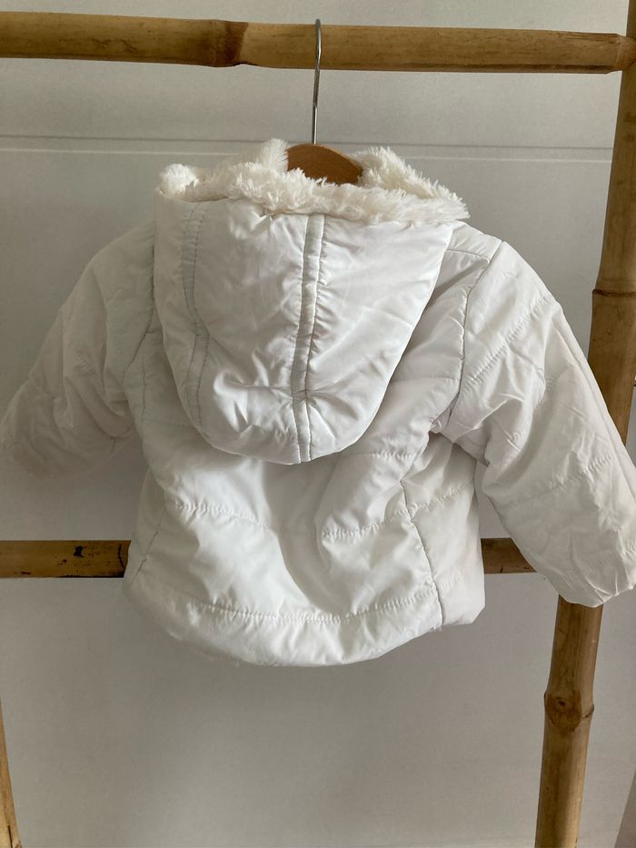 Manteau réversible bébé fille 6 mois - photo numéro 3