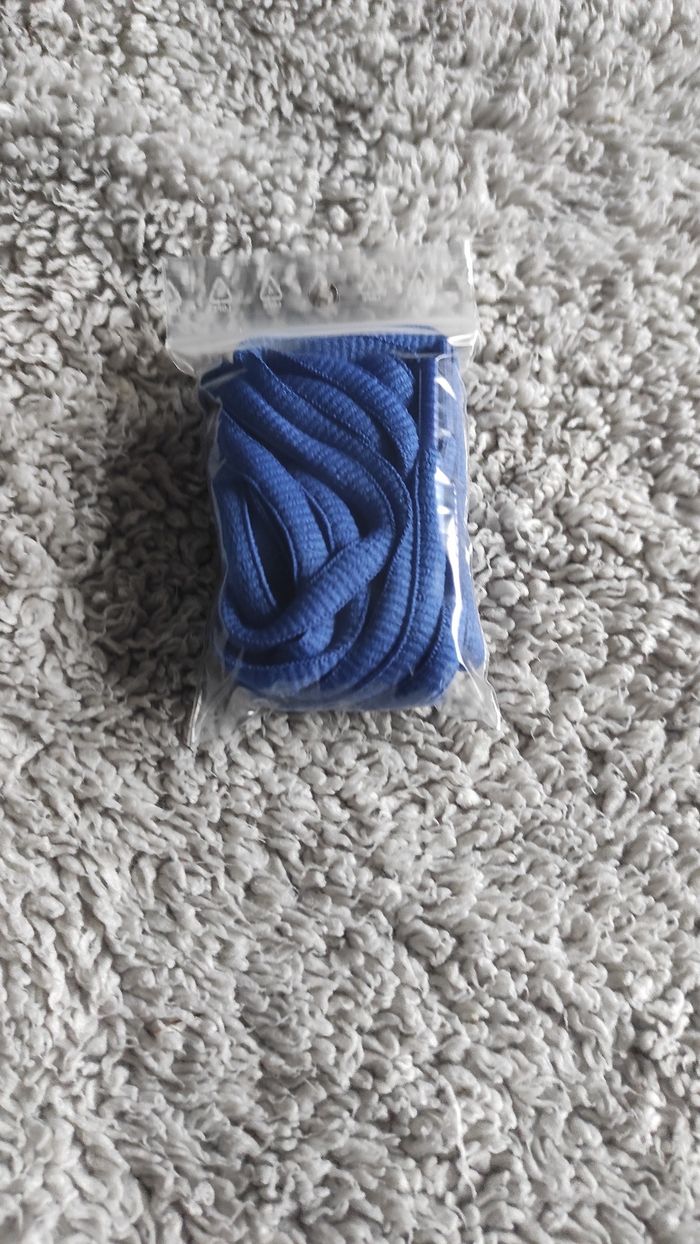 🔵 Lacets ovales 120 cm – Bleu - photo numéro 3