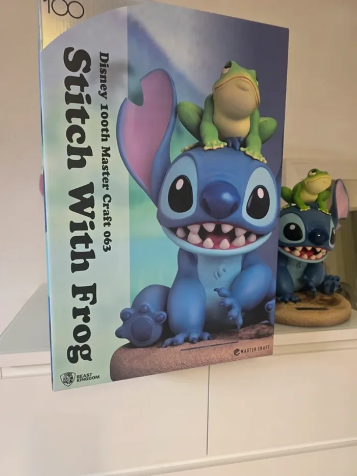 Statuette - Disney- Master Craft Stitch avec Grenouille - 34 cm - Résine - Édition Limitée - photo numéro 12