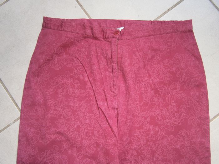 Pantalon été rose fuchsia Taille 42 - photo numéro 3
