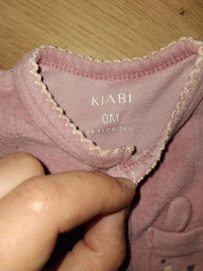 3 pyjamas fille velours taille naissance - photo numéro 5