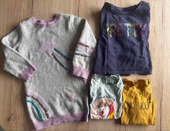 Lot vêtements fille 4 ans – Gémo, U Collection, Charlie & Prune – Très bon état