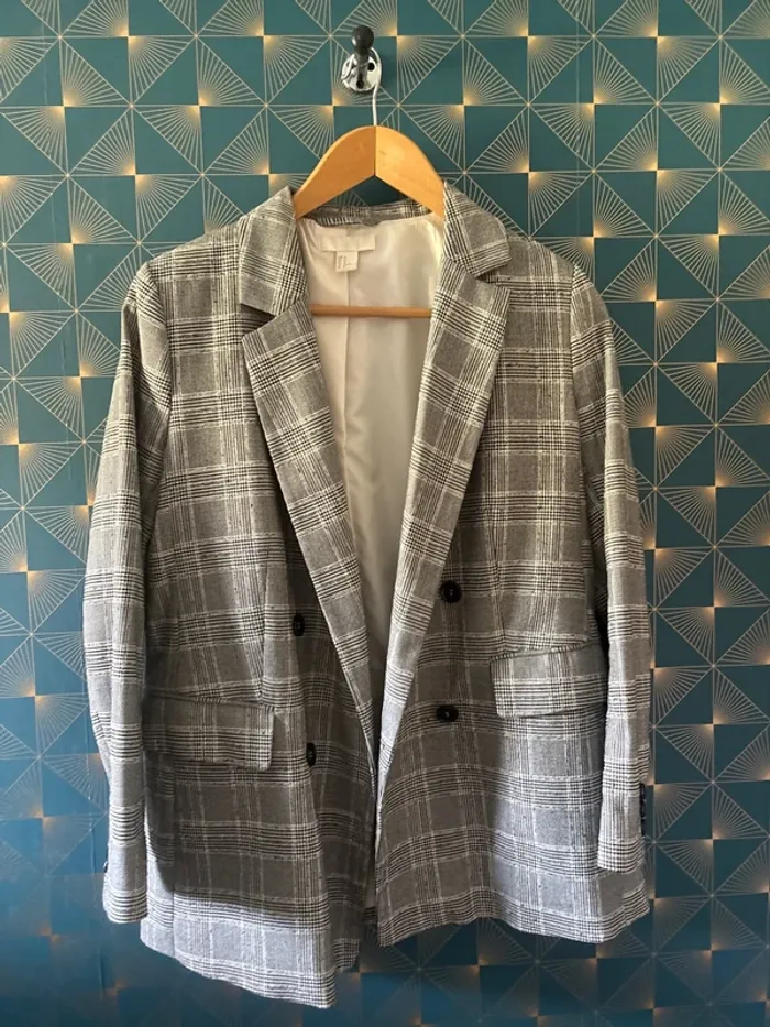 Blazer à carreaux - photo numéro 4