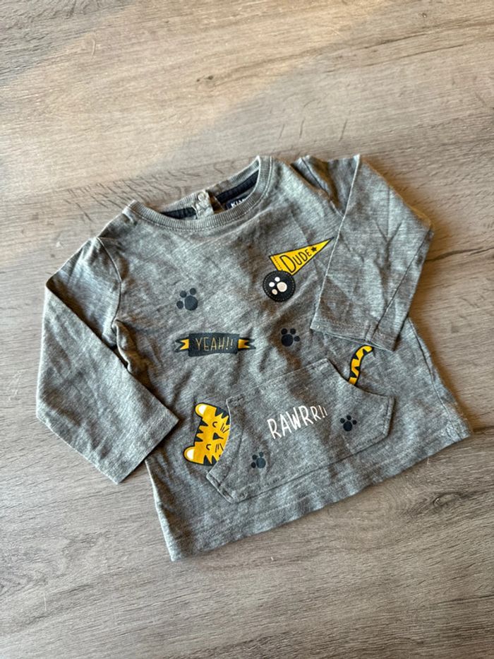 T shirt manches longues 12 mois Kiabi