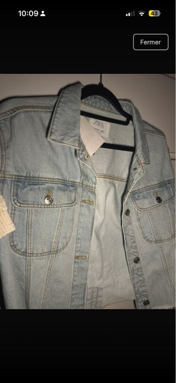 Veste en jean Zara 