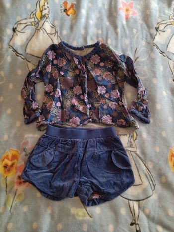 Ensemble fleurs Verbaudet 3 ans