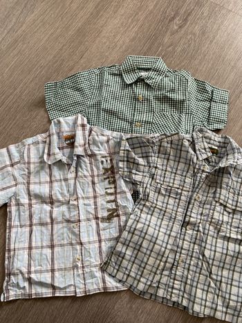 Lot 3 chemises t4 ans timberland