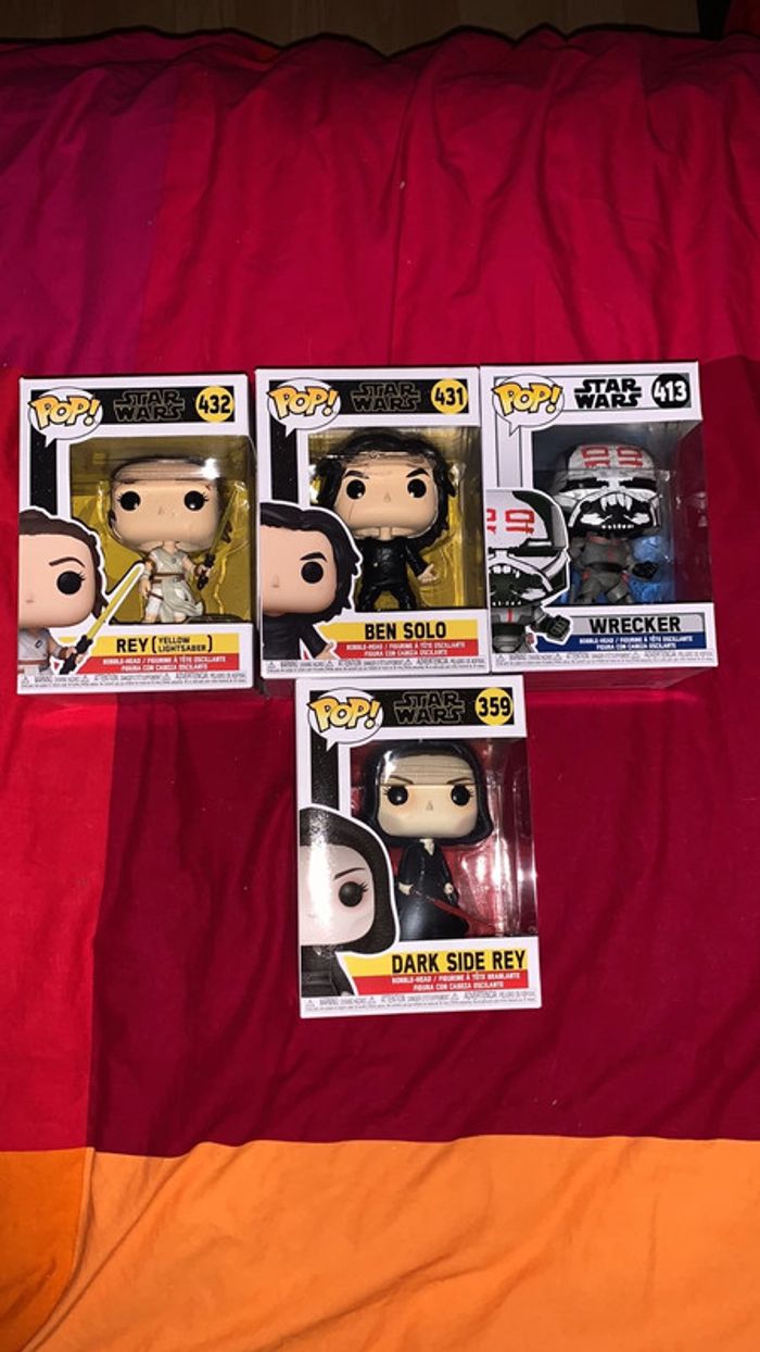 4 funko pop star wars