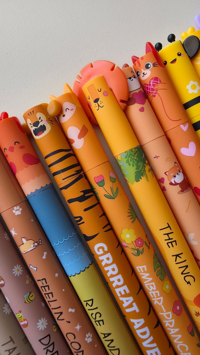Lot de 22 stylos animaux kawaii type legami - photo numéro 4