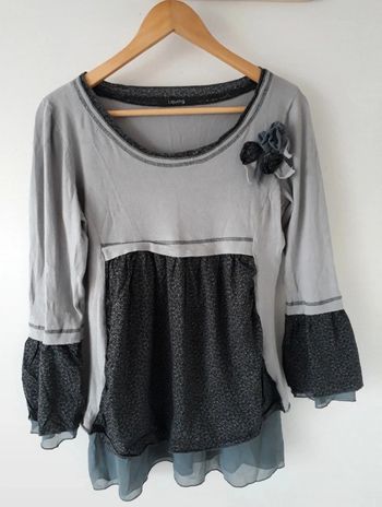 Joli Blouse gris Taille L🌿💝