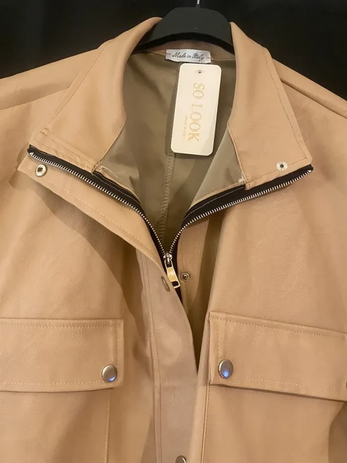 Veste sans manches similicuir - photo numéro 8