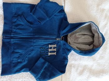 Veste à capuche pour petit garçon marque Kiabi âge 3 mois 56 cm avec fermeture voir photos