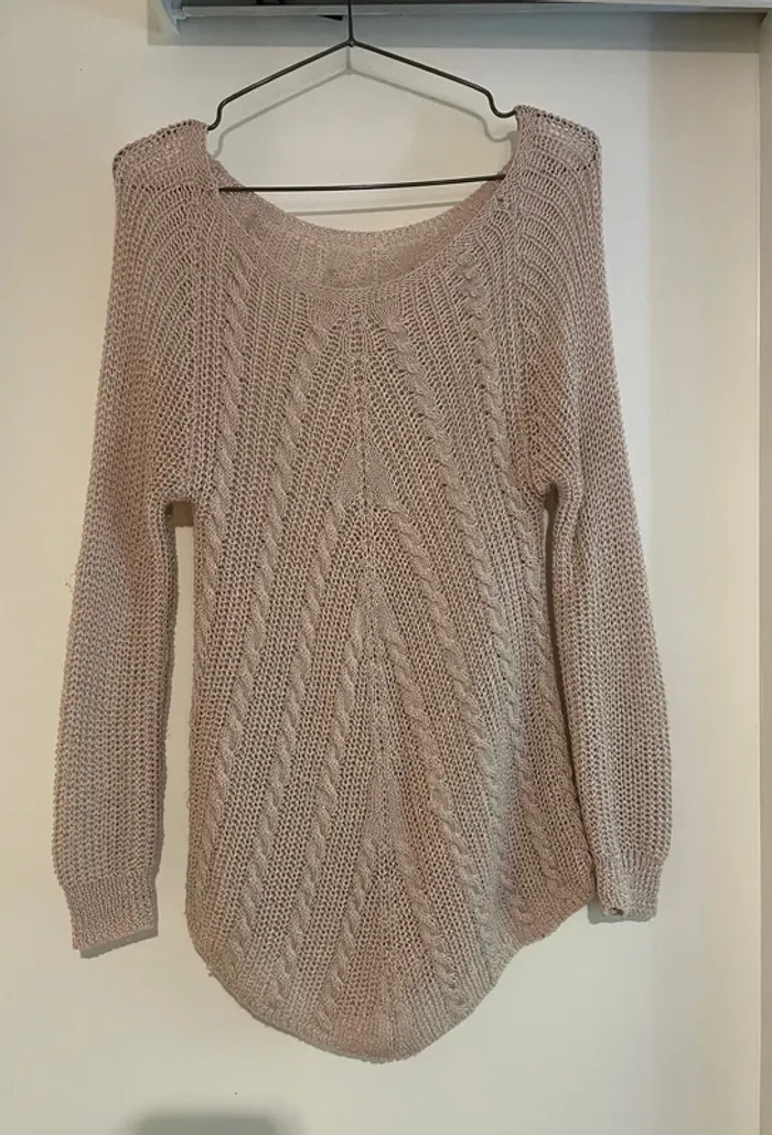 Jolie pull rose Made In Italy taille S - 36 très bon état