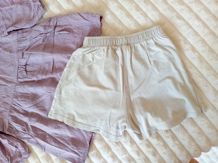 Ensemble short +tunique fille 4/5ans 🌸🩶 - photo numéro 5