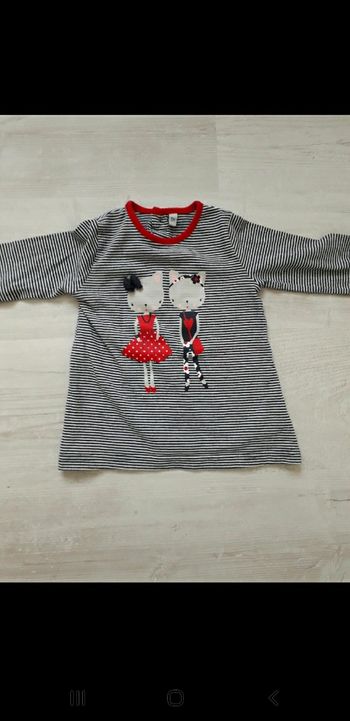 Haut pyjama fille 12 mois