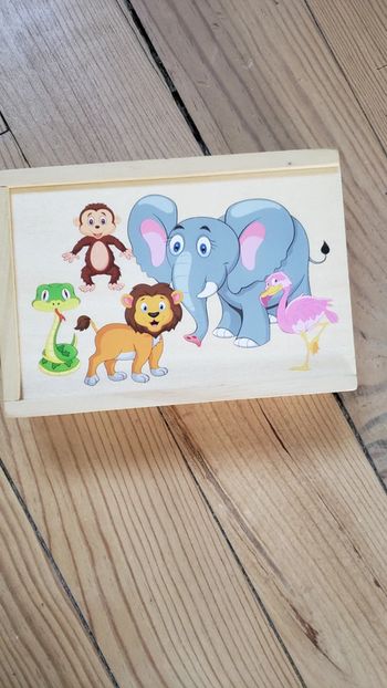 Jeu de dominos en bois