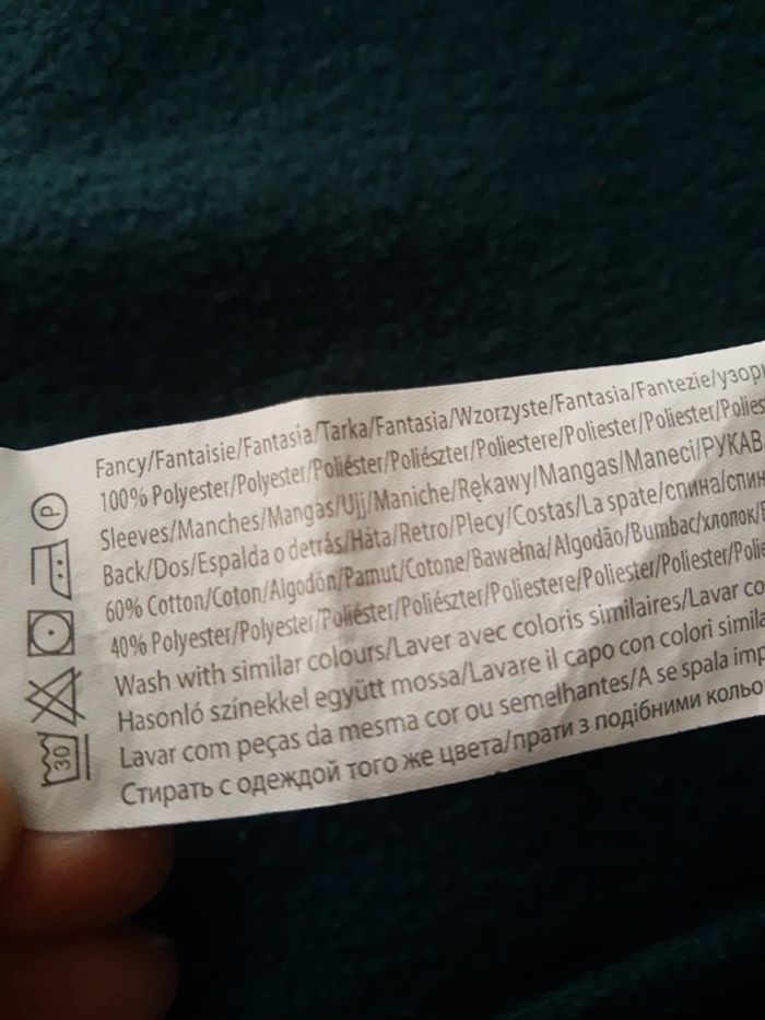 Sweat-shirt épais vert sapin imprimé mountain - photo numéro 6