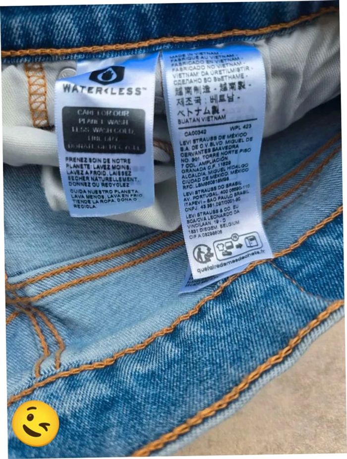 Jeans Levi's 511 W32 FR42 L29 coupe droite bleu Homme Men pan387b - photo numéro 7