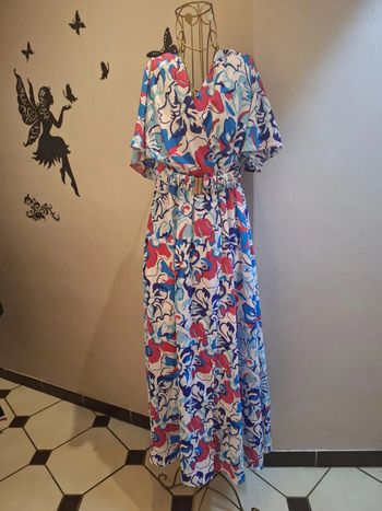 Robe longue fleurie