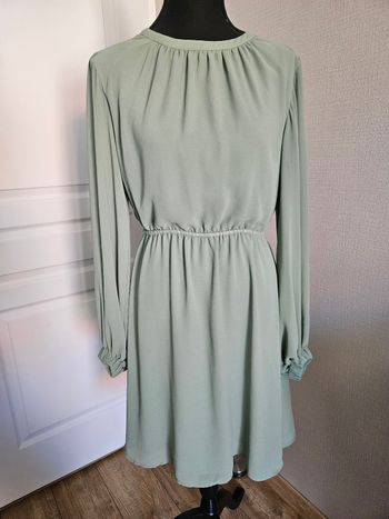 Robe manches longues vertes d'eau H&M taille 38