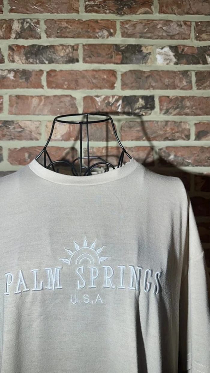 T-shirt beige Palm Springs Usa Shein Taille S / 36 - photo numéro 6