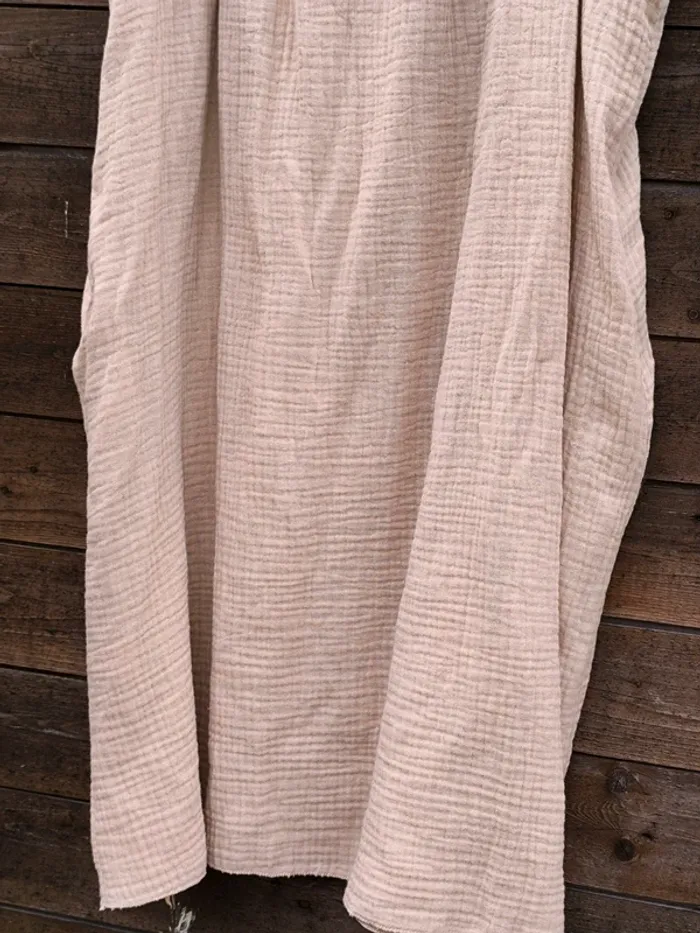 Robe courte beige gaz de coton TU 36 à 42 - photo numéro 3