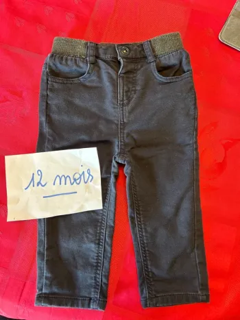 Pantalon bleu marine Orchestra - 12 mois