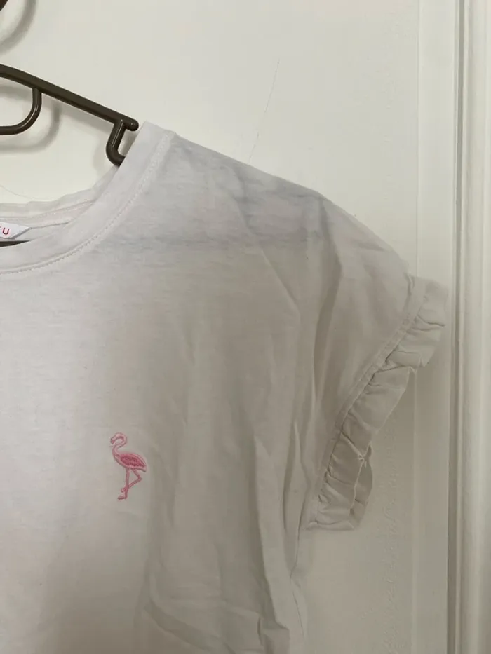 Tee Shirt blanc Camaïeu XS - photo numéro 2