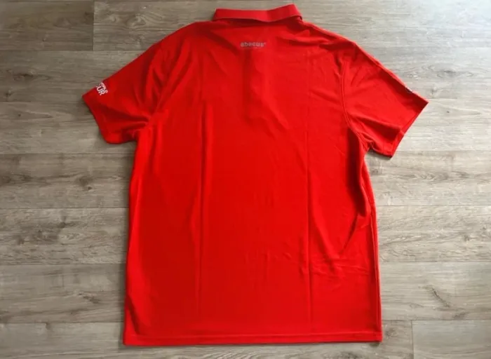 Abacus polo t-shirt haut homme sport golf rouge  homme taille L - photo numéro 4