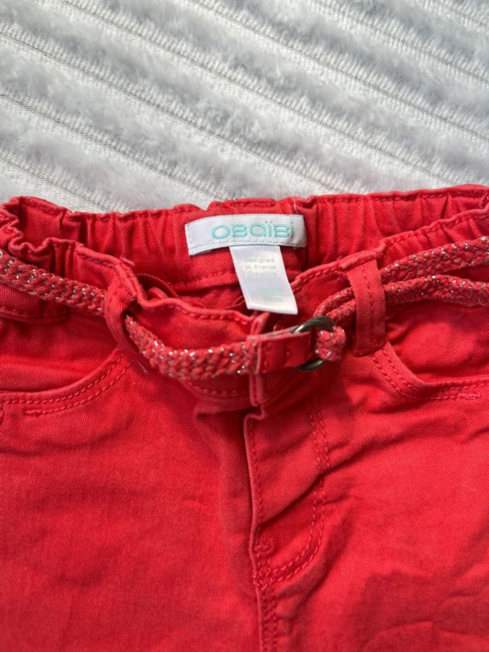 Jean rouge Obaibi 6 mois - photo numéro 3