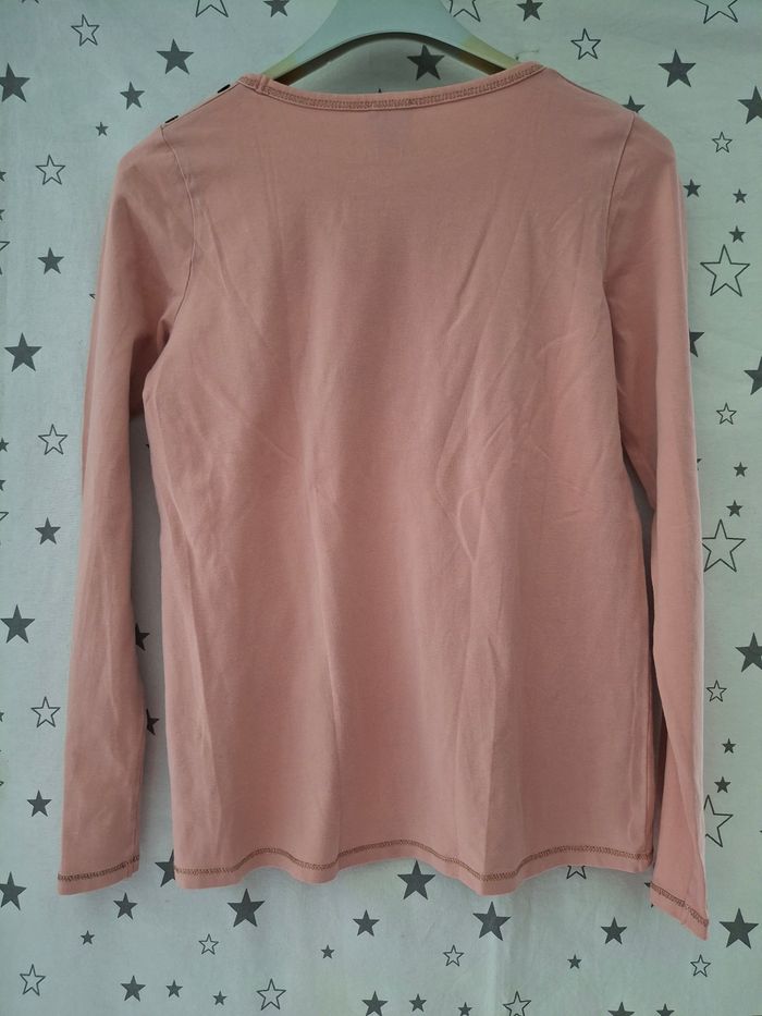 Tee-shirt rose manches longues 12 ans Cyrillus - photo numéro 5