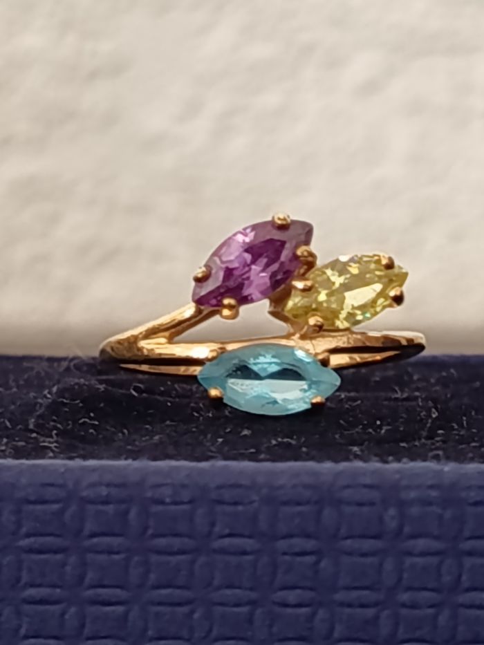 Bague plaqué or. - photo numéro 3