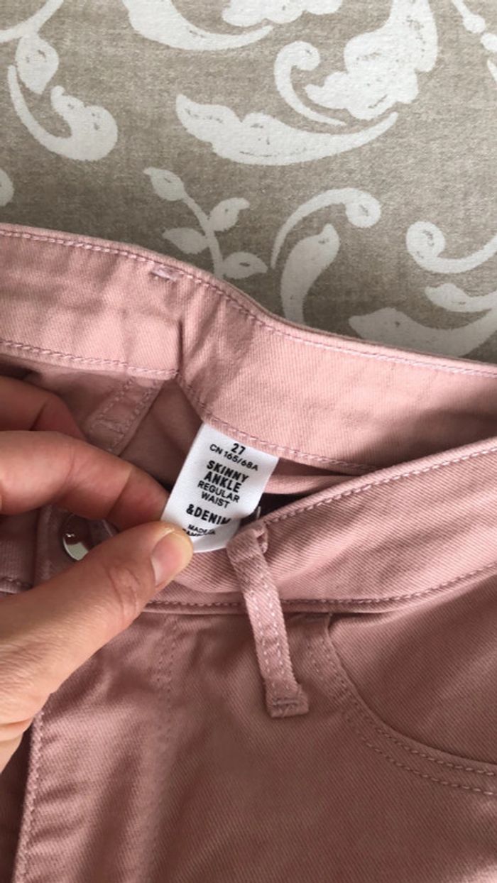 Pantalon skinny rose - photo numéro 2